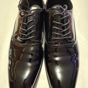 Patent Leather Tuxedo Shoes Formal Oxfords- Men's 10.5, by Joseph Abboud